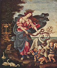 Filippino Lippi, Musiikin allegoria, 1475-1500.