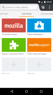 Firefox Mobile 35.0 Android 5.0