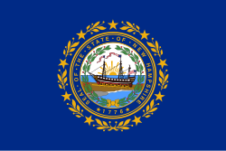 Bandeira da Nova Hampshire.