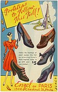 Shoe advertisement from Philadelphia, c. 1930s.