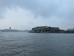 Gansevoort Peninsula on a rainy day in 2016