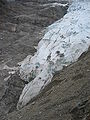 De Glacier de Bossons, zijaanzicht