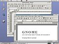 Un bureau GNOME 2.6 affichant les outils GNOME Office