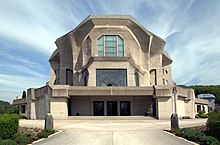 Second Goetheanum, seat of the Anthroposophical Society Goetheanum Dornach.jpg