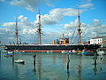 HMS Warrior, 1860 s erschte Panzerschiff, wo het chönne uf em Ozean schwimme