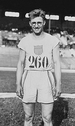Harold Osborn Pariisin olympialaisissa vuonna 1924.