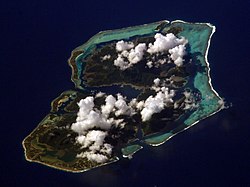 NASA satelitfoto af Huahine