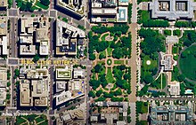 Black Lives Matter Plaza in Washington, D.C., as seen from space on June 8, 2020 In Space, We Can Hear Your Screams (49986786312).jpg