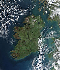 True colour image of Ireland, captured by a NA...