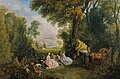 Antoine Watteau, Incontro a caccia, 1720.