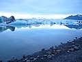 アイスランドの氷河湖ヨークルスアゥルロゥン湖