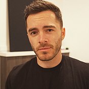 Jordan Maron (known professionally as "CaptainSparklez") is known for his musical Minecraft parodies of popular songs. Jordan Maron headshot 2018.jpg