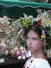 Ukrainarka pśi mjazynarodnym folklorowym festiwalu