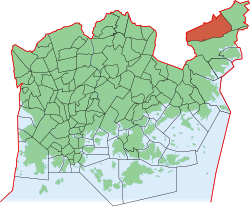 Position of Landbo within Helsinki