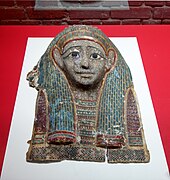 Masque de momie (entre 332-30 av. J.-C.), Fayoum, Ghôran (?)