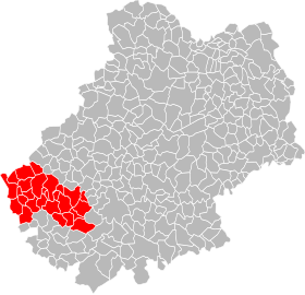 Localisation de Communauté de communes de la Vallée du Lot et du Vignoble