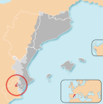El Carche är den sydvästliga ytterspetsen på området där katalanska/valencianska är modersmål.