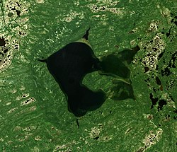 Jezero ze satelitu Sentinel-2 (2022)