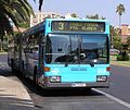 Un autobús de la línea 3 en el Paseo del Parque