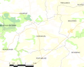 Poziția localității Gurunhuel