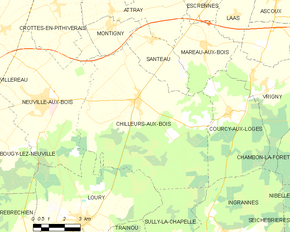 Poziția localității Chilleurs-aux-Bois