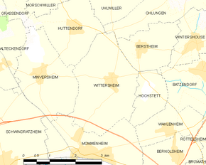 Poziția localității Wittersheim
