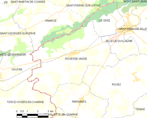 Poziția localității Rouessé-Vassé