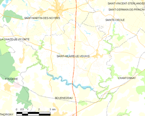 Poziția localității Saint-Hilaire-le-Vouhis