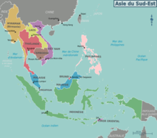 სამხრეთ აღმოსავლეთ აზიის რუკა