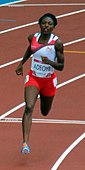 Margaret Adeoye Rang acht in 23,34 s