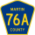 County Road 76A marker