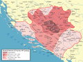 Expansion de l'État de Bosnie dans la période 1150-1350