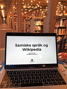 Wikimedia Norge visting the Sámi Parliament to take part in two plenary sessions.