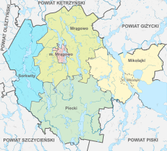 Plan powiatu mrągowskiego