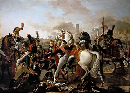 Napoléon blessé à Ratisbonne (1810), Versailles, musée de l'Histoire de France.