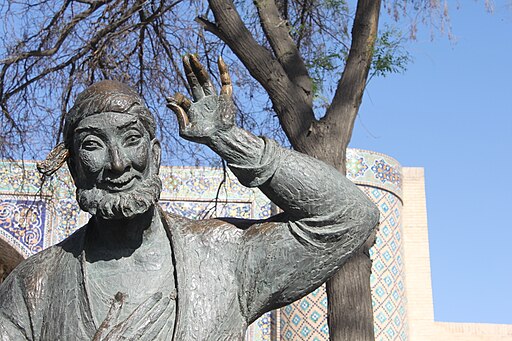 Nasreddin khodja statue in Bukhara detail