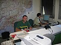 Agent et chef de base APFM de l'ONF au Poste de Commandement Forêt - Var à Draguignan en 2008.