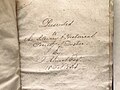 Fig.2 Preuve de possession et preuve du don du manuscrit par Thomas Amiot, Esquire, le 18 octobre 1834.