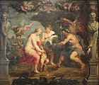 ピーテル・パウル・ルーベンス『ウルカヌスからアキレウスの武具を受け取るテティス』（1630年） ポー美術館（フランス語版）