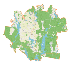 Mapa lokalizacyjna gminy Piecki