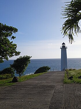 Le phare de la pointe du Vieux-Fort en novembre 2023.