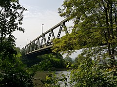 Le pont sur le bras de Gargenville (vue d'amont rive droite).