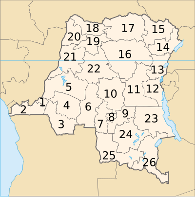 Kongo-Kinshasas provinser