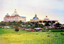 The Raja Yoga Academy and the Temple of Peace, c. 1915 Raja Yoga Academy, Point Loma.png