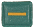 SANDF - Embossed Good Conduct Badge - SA Army - NCG Uniform - Ceremonial Guard Green with Gold Stripes - Level I