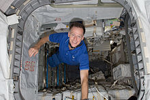 Ferguson pictured onboard the ISS during STS-135 STS-135 Chris Ferguson in the Raffaello MPLM.jpg