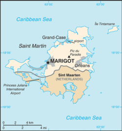 Saint-Martin - Mappa