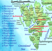Mapo de la insulo Spicbergo