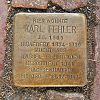 Stolperstein Tevesstr 43 für Karl Fehler