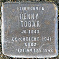 Stolperstein für Denny Tobar (Bobstraße 2)